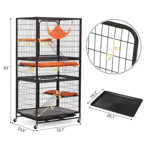 Rabbit Cage, 4-Tier