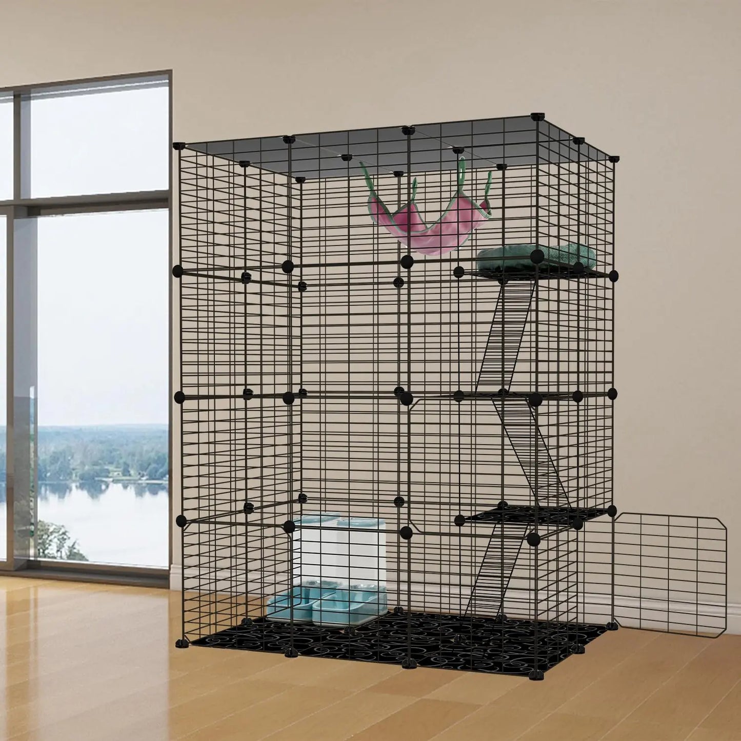 4-Tier Indoor Cage